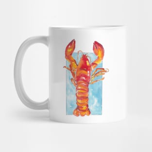 Juicy lobster - food illustration in watercolors Mug